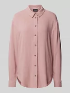 Koszule damskie - Bluzka koszulowa o kroju oversized z listwą guzikową model ‘VINSTY’ - miniaturka - grafika 1