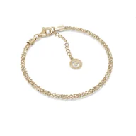 Bransoletki - Srebrna bransoletka pleciona z 3 łańcuszków kulkowych, srebro 925 : Srebro - kolor pokrycia - Pokrycie żółtym 18K złotem - miniaturka - grafika 1