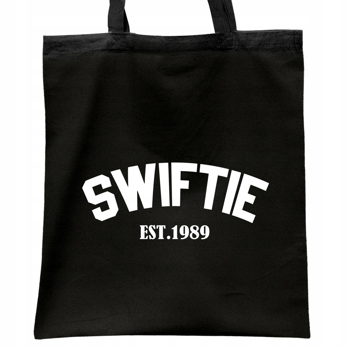 Torba bawełniana czarna na zakupy Taylor Swift Dla Fanów Prezent