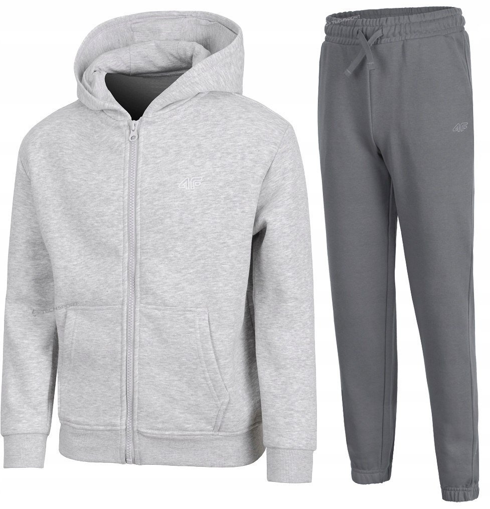 4F OCIEPLANY CHĹOPIÄCY DRES KOMPLET BLUZA ROZPINANA SPODNIE / rozm 158