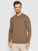 Swetry męskie - Selected Homme Sweter Berg 16074682 Brązowy Regular Fit - miniaturka - grafika 1