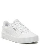 Buty dla dziewczynek - Puma Sneakersy Carina 2.0 Ps 386186 02 Biały - miniaturka - grafika 1