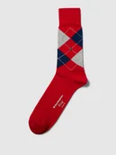 Skarpetki męskie - Skarpety ze wzorem w kratę model ‘KING’ - miniaturka - grafika 1