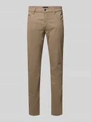 Spodnie męskie - Spodnie o kroju modern fit z 5 kieszeniami - miniaturka - grafika 1