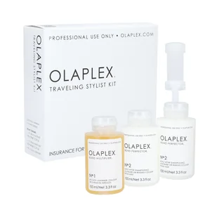 OLAPLEX TRAVELING STYLIST KIT Zestaw do profesjonalnej regeneracji włosów No.1 100ml + 2x No.2 100ml - Zestawy kosmetyków damskich - miniaturka - grafika 1