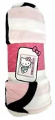 Koce i narzuty dla dzieci - CARBOTEX Flanelowy koc kocyk dziecięcy HELLO KITTY 130x160 cm - miniaturka - grafika 1