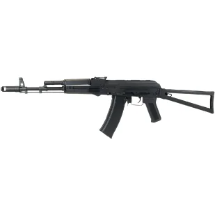 Karabin szturmowy 6mm Kalashnikov AKS-74MN AEG Black 450 BBS Black - Karabiny ASG - miniaturka - grafika 1