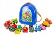 Plecaki - ﻿Zestaw Mini Autka dla Dzieci w Plecaku TechnoK” 9253 - miniaturka - grafika 1