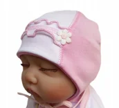Czapki damskie - Czapka NOWORODEK NIEMOWLĘ wiosna jesień 37-40 - miniaturka - grafika 1
