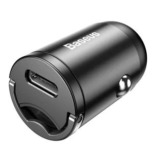 Baseus Tiny Star PPS mini ładowarka samochodowa USB Typ C 30W Quick Charge 3.0 PD 3.0 + kabel USB Typ C / Lightning 1m szary (TZVCHX-0G) - Ładowarki samochodowe - miniaturka - grafika 7