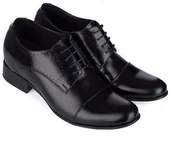 Półbuty męskie - Męskie buty podwyższające ENRICO +7CM - miniaturka - grafika 1