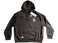 Bluzy męskie - ORYGINALNA Bluza NEW ERA Los Angeles Dodgers - BRĄZOWA rozm. XL - miniaturka - grafika 1