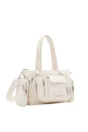 Torebki damskie - Desigual Women's Accessories Nylon Hand Bag, White, biały - miniaturka - grafika 1