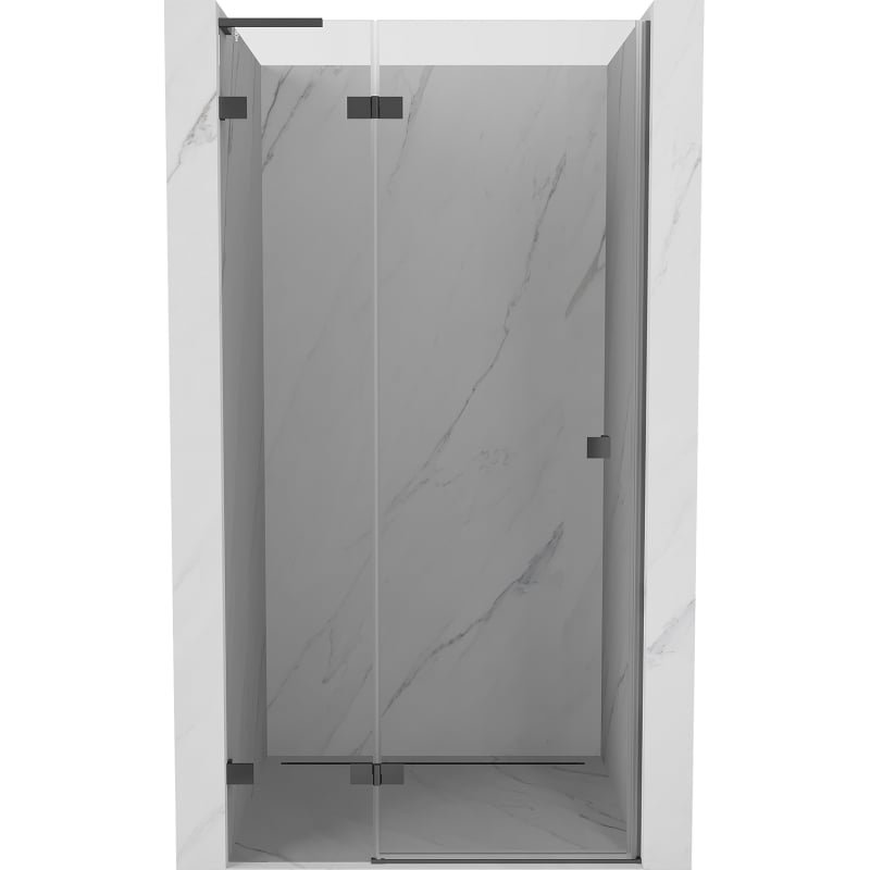Mexen Lunar L drzwi prysznicowe uchylne lewe 90 cm, transparent, gun metal - 834L-090-000-95-00-L