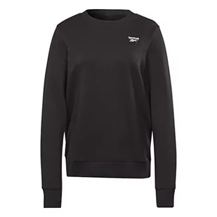 Reebok Damska bluza z długim rękawem z logo French Terry Crew - Bluzy damskie - miniaturka - grafika 1