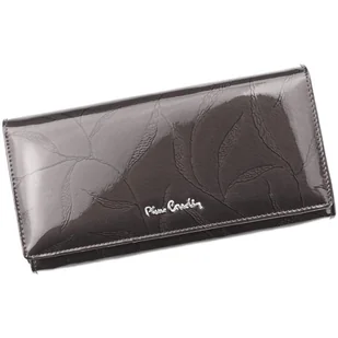 Pierre Cardin, Portfel skórzany damski, 02, Leaf 106, popielaty - Portfele - miniaturka - grafika 1