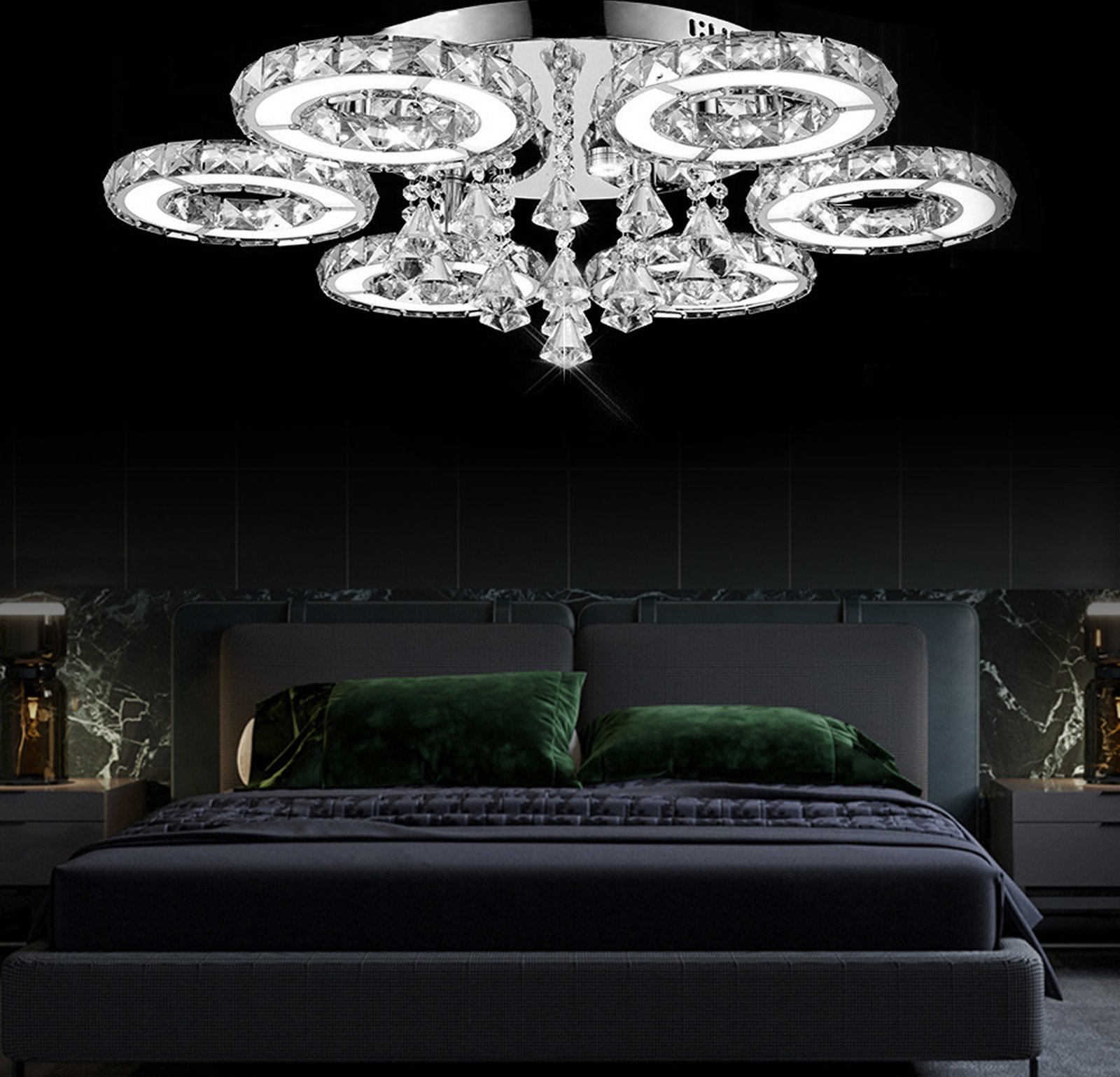 Kryształowy żyrandol lampa sufitowa LED lampa sufitowa lampa wisząca lampa wisząca