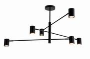 Lampy sufitowe - Light Prestige Snow 6 wiszący czarny LP-731/6P BK LP-731/6P BK - miniaturka - grafika 1