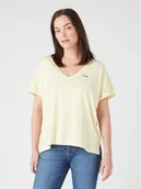 Koszulki i topy damskie - Wrangler T-Shirt W7XKEVX6Z 112328929 Żółty Regular Fit - miniaturka - grafika 1