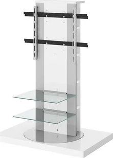 Elior Stolik RTV z uchwytem Emma biały 55'' - Uchwyty do telewizora - miniaturka - grafika 1