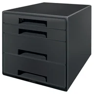 Półki na dokumenty - Pojemnik LEITZ RECYCLE z 4 szufladami czarny /53720095/ - miniaturka - grafika 1