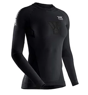 X-Bionic Invent 4.0 damska koszulka do biegania, z długimi rękawami, koszulka kompresyjna, koszulka sportowa, do biegania, fitnessu, na siłownię, z długim rękawem czarny czarny/węgiel drzewny L IN-RT06W19W - Koszulki i topy damskie - miniaturka - grafika 1