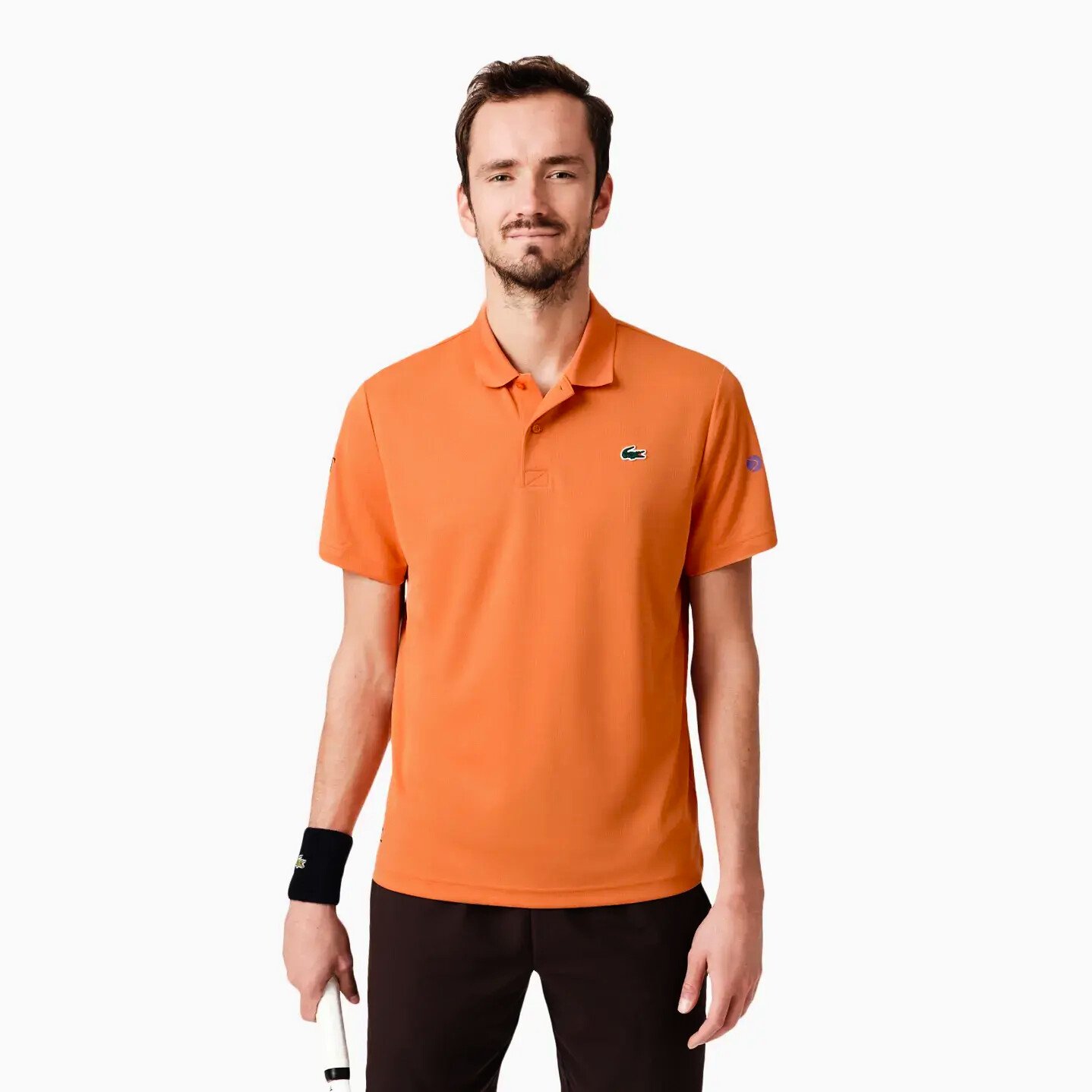 Koszulka męska Lacoste Tennis Performance Short Sleeved Ribbed Collar Shirt Blossom L