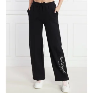 Karl Lagerfeld Spodnie dresowe | Loose fit - Dresy damskie - miniaturka - grafika 1