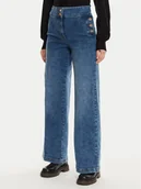 Spodnie damskie - Silvian Heach Jeansy Galta GPA24261JE Niebieski Wide Leg - miniaturka - grafika 1