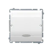 Wyłączniki światła i elektryczne - Kontakt Simon Wyłącznik ścienny Basic hotelowy podwójny BMWH2.02/11 biały - miniaturka - grafika 1