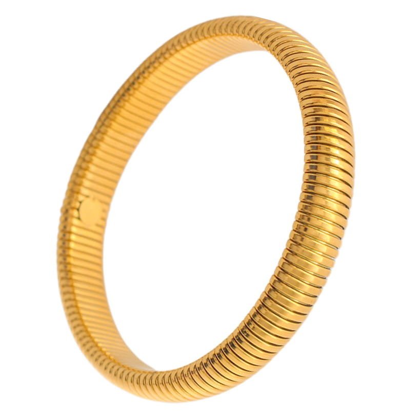 Bransoletka złota - uniwersalny rozmiar - stal chirurgiczna elastyczna
