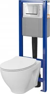 Stelaże i zestawy podtynkowe do WC - Zestaw podtynkowy S701-828 / MITO BY CERSANIT / SYSTEM 40 / C46 MECH SAVIO CLEAN ON SLIM DUR WOLNOOPADAJĄCA ŁW PRZYCISK CHROM BŁYSK / - miniaturka - grafika 1