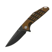 Noże - Womsi Falke nóż składany brown black G10 S90V - miniaturka - grafika 1