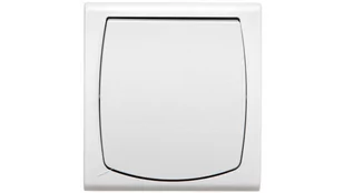 Ospel Łącznik jednobiegunowy Madera BIAŁY ŁNH-1N/00 - Wyłączniki światła i elektryczne - miniaturka - grafika 1