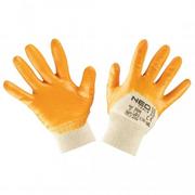 Rękawice robocze - NEO-TOOLS Rękawice robocze, bawełna, pokryte częściowo nitrylem, 4111X, rozmiar 10 - miniaturka - grafika 1