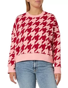 United Colors of Benetton kamizelka kombinezon damski, Pied De Poule Czerwony I Różowy 69b, M - Kombinezony - miniaturka - grafika 1