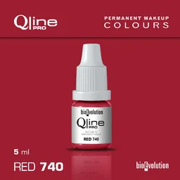 Pigment do makijażu permanentnego ust Bioevolution Red 740 Qline Pro 5ml - Pozostałe akcesoria kosmetyczne - miniaturka - grafika 1