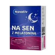 Suplementy naturalne - Suplement na sen NOVATIV Melatonina (30 tabletek) - miniaturka - grafika 1