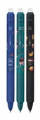 Długopisy - Długopis wymazywalny Interdruk YUHU z gripem niebieski 0,7mm (żelowy) - miniaturka - grafika 1