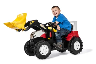 Rolly Toys Traktor rollyFarmtrac Steyr 6300 Terrus CVT z Łyżką na Pedały - Jeździki dla dzieci - miniaturka - grafika 1