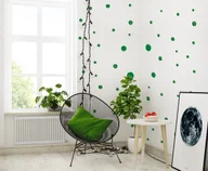 Tapety - Tapeta dziecięca Zielone Kropki ( Painted Dots ) - miniaturka - grafika 1