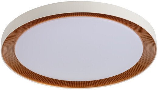 Lampa sufitowa Kanlux Plafoniera LED dekoracyjny ANBAR LED 37W CCT BR okrągły Ø55 max 2170lm 3000-6500K IP20 I kl. biały/brązowy 38930