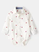 Body dla niemowląt - OshKosh Body-koszula w kolorze kremowym - miniaturka - grafika 1