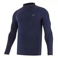 Bluzy męskie - Vivasport Męska bluza termiczna Lupetto, niebieski, XXL - miniaturka - grafika 1
