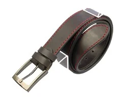 Pasek Skórzany PAS-MAX (PL) Skóra Naturalna Licowa EXTRA 40 mm Beżowo-Grafitowy Z Czerwoną Nitką - Paski Pasek Skórzany PAS-MAX (PL) Skóra Naturalna Licowa EXTRA 40 mm Beżowo-Grafitowy Z Czerwoną Nitką - Paski - miniaturka - grafika 1