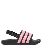 Buty dla chłopców - adidas Sandały adilette Estrap JR5330 Czarny - miniaturka - grafika 1
