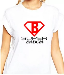 Koszulka z nadrukiem Dla Babci " Super babcia " - Dzień Babci i Dzień Dziadka - miniaturka - grafika 1