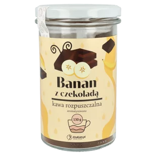 Kawa rozpuszczalna Bananowa z czekoladą 130g - Kawa - miniaturka - grafika 1