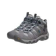 Buty trekkingowe damskie - Buty trekkingowe damskie KEEN HEADOUT MID WP STEEL - miniaturka - grafika 1