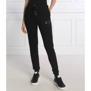 Armani Exchange Spodnie dresowe | Regular Fit - Dresy damskie - miniaturka - grafika 1